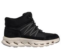 Skechers Women's Slip-ins: GO WALK Glide-Step 2.0 Boot - Arlo Boots in Black/Natural, Size 5 | Textile/Leather/Metal