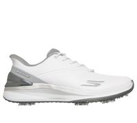 Skechers Women's Slip-ins Golf: Blade Tour Golf Shoes in White/Silver, Size 2.5 | Synthetic/Metal/Textile, Arch Fit , Hyper Burst