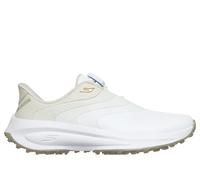 Skechers Women's Slip-ins Golf Waterproof: Flow SI - Twist Fit Golf Shoes in White/Natural, Size 5 | Synthetic, Hyper Burst
