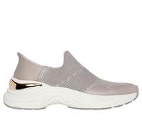 Skechers Women's Slip-ins: Hazel - Priya Sneaker in Taupe/Gold, Size 5.5 | Textile/Synthetic, Vegan