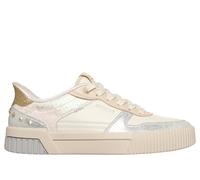 Skechers Women's Slip-ins: Jade - Studded Glow Sneaker in Off White, Size 3 | Synthetic/Metal