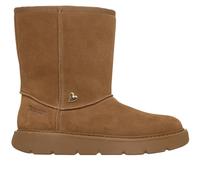 Skechers Women's Slip-ins: Keepsakes Cosy - Cosy Mid Boots in Chestnut, Size 4 | Leather/Metal/Textile