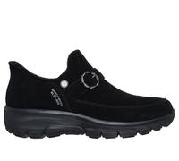 Skechers Women's Slip-ins Martha Stewart Relaxed Fit: Easy Going - Casually Iconic Boots in Black, Size 3 | Leather/Metal/Textile