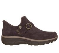 Skechers Women's Slip-ins Martha Stewart Relaxed Fit: Easy Going - Casually Iconic Boots in Chocolate, Size 6 | Leather/Metal/Textile