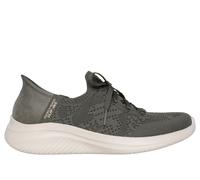 Skechers Women's Slip-ins Martha Stewart: Ultra Flex 3.0 - Back On Track Sneaker in Olive, Size 7 | Textile/Synthetic, Vegan, Machine Washable
