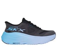 Skechers Women's Slip-ins: Max Cushioning Endeavour - Hallandale Sneaker in Black/Blue, Size 4.5 | Textile/Synthetic, Vegan, Machine Washable