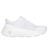 Skechers Women's Slip-ins: Max Cushioning Hyper Craze 2.0 Sneaker in White/Silver, Size 4.5 | Textile/Synthetic, Vegan, Machine Washable , Hyper Burst