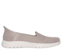 Skechers Women's Slip-ins: On-the-GO Flex - Camellia Shoes in Taupe, Size 4 | Textile, Vegan, Machine Washable