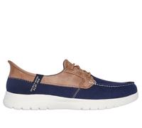 Skechers Women's Slip-ins: On-the-GO Flex - Palmilla Shoes in Navy Blue, Size 5.5 | Textile, Vegan, Machine Washable
