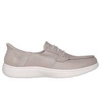 Skechers Women's Slip-ins: On-The-GO Flex Radiant - Brooklyn Shoes in Natural, Size 7 | Textile/Metal, Vegan, Machine Washable