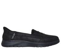 Skechers Women's Slip-ins: On-the-GO Flex Shoes in Black, Size 4 Wide | Textile, Vegan, Machine Washable