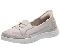 Skechers Women's On-The-go Flex-Top Notch Hands Free Slip-ins Loafer Flat, Taupe, 7