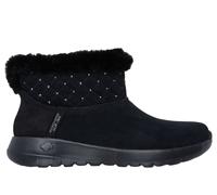 Skechers Women's Slip-ins: On-the-GO Joy - Cosy Shimmer Boots in Black, Size 7 | Leather/Textile/Metal