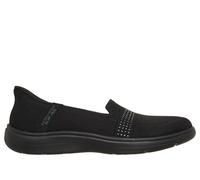 Skechers Women's Slip-ins: On-The-GO Radiant - Uptown Flats in Black, Size 3.5 | Textile/Glass, Vegan
