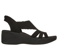 Skechers Women's Slip-ins: Parallel Lite - Summer Invite Wedge in Black, Size 2 | Textile, Vegan, Machine Washable