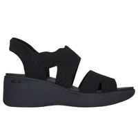 Skechers Women's Slip-ins: Pier-Lite - Slip On By Sandals in Black, Size 3 | Textile, Vegan, Machine Washable