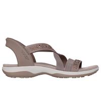 Skechers Summer Sparkle Women's Sandals Taupe Textile Synthetic Mix, mocha, 3 UK