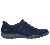 Skechers Women's Slip-ins Relaxed Fit: Breathe-Easy - Eter-Knity Slip-On Shoes in Navy Blue, Size 2 | Textile/Synthetic, Vegan, Machine Washable