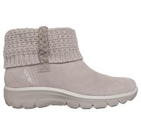 Skechers Women's Slip-ins Relaxed Fit: Easy Going - Cosy Lovin' Boots in Taupe, Size 4.5 | Leather/Textile