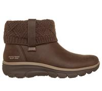 Skechers Women's Slip-ins Relaxed Fit: Easy Going - Cosy Weather 4 Boots in Chocolate, Size 6 | Textile, Vegan