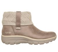 Skechers Women's Slip-ins Relaxed Fit: Easy Going - Cosy Weather 4 Boots in Taupe, Size 7 | Textile, Vegan