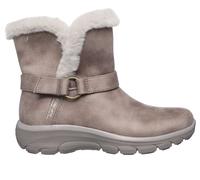Skechers Women's Slip-ins Relaxed Fit: Easy Going - Dreamers Move Boots in Dark Taupe, Size 8 | Textile/Metal, Vegan