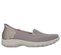 Skechers Women's Reggae Fest 2.0 Guiding Light Slip-On Sneakers, Taupe Mesh, 4.5 UK