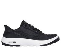 Skechers Women's Slip-ins Relaxed Fit: Urban Explore - Cosy Fit Sneaker in Black/White, Size 5.5 | Textile/Synthetic/Leather, Machine Washable