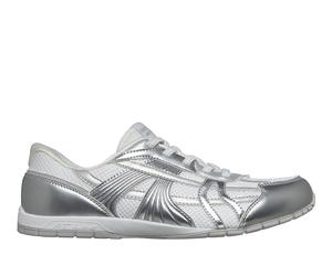 Skechers Women's Slip-ins: Retro Lite - Mesmerized Sneaker in White/Silver, Size 4.5 | Synthetic/Textile, Machine Washable