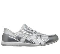 Skechers Women's Slip-ins: Retro Lite - Mesmerized Sneaker in White/Silver, Size 5.5 | Synthetic/Textile, Machine Washable