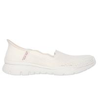 Skechers Women's Slip-ins: Seager - Believe It Flats in Off White, Size 3.5 | Textile/Synthetic, Vegan, Machine Washable