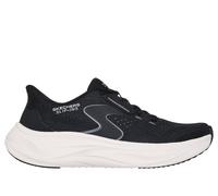 Skechers Women's Slip-ins: Skech Cloud - Plush Horizon Sneaker in Black/White, Size 6 | Textile/Synthetic, Vegan, Machine Washable