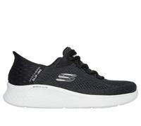 Skechers Women's Skech-Lite Pro Natural Beauty Slip-On Sneakers, Black Textile/White Trim, 4 UK