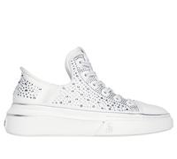 Skechers Women's Slip-ins Snoop Dogg: Snoop One - Rhine-Stoned Sneaker in White, Size 5 | Textile/Leather