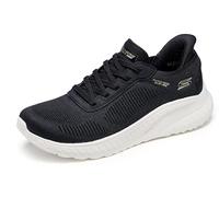 Skechers Women's Slip-Ins Squad Chaos Trainer, Black/White, 4 UK