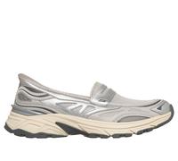Skechers Women's Slip-ins: Stamina Sport - Instant Icon Shoes in Silver, Size 6.5 | Synthetic/Textile/Leather