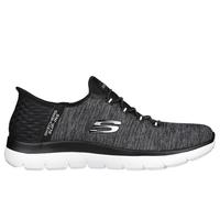 Skechers Women's Summits Sneaker, Black White 6 B (M)