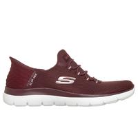 Skechers Women's Slip-ins: Summits - Diamond Dream Sneaker in Burgundy, Size 3.5 | Textile/Synthetic, Vegan, Machine Washable
