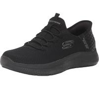 Skechers Women's Slip-Ins Summits - Enslee Slip Resistant Sneakers, Black, 10 Wide