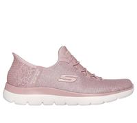 Skechers Women's Slip-ins: Summits - Lunar Glow Sneaker in Mauve, Size 5 | Textile/Synthetic, Vegan, Machine Washable