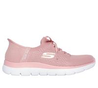 Skechers Women's Slip-ins: Summits - New Daily Sneaker in Rose, Size 5.5 | Textile/Synthetic, Vegan, Machine Washable