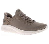 Skechers Womens Slip Ins Trainers Slip Ins Bobs Sport Elastic Lace brown UK Size