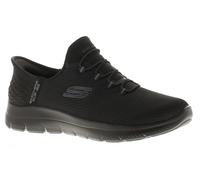 Skechers Womens Slip Ins Trainers Summits Diamond Dreams Wide Fit Slip On black