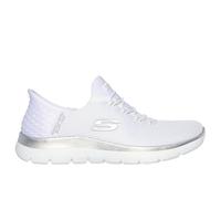 Skechers Women's Summits Diamond Dream Trainers, White Mesh/Silver Trim, 7 UK Wide