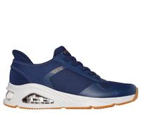 Skechers Women's Slip-ins: Tres-Air UNO - Easy Steppers Sneaker in Navy Blue, Size 5 | Textile/Synthetic, Vegan