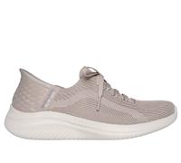 Skechers Women's Ultra Flex 3.0 Brilliant Path Slip-On Sneakers, Taupe Knit/Trim, 6 UK