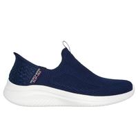 Skechers Women's Ultra Flex 3.0 Easy Win Slip-On Sneakers, Navy Knit/Trim, 5 UK
