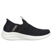 Skechers Women's Slip-ins: Ultra Flex 3.0 - Glitter Me Sneaker in Black/Gold | Textile, Machine Washable