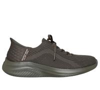 Skechers Women's Slip-ins: Ultra Flex 3.0 - Pure Colour Sneaker in Olive, Size 4.5 | Textile/Synthetic, Vegan, Machine Washable