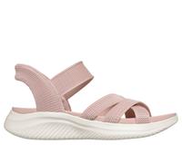 Skechers Women's Slip-ins: Ultra Flex 3.0 Sandal - Forever Better Sandals in Blush Pink, Size 2 | Textile, Vegan, Machine Washable